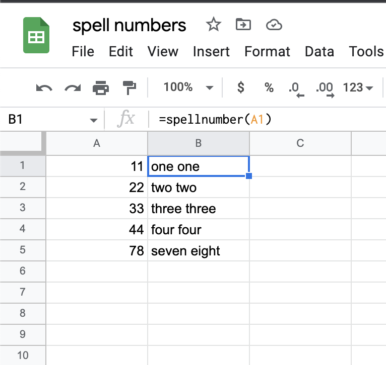 How To Convert Numbers To Words In Google Spreadsheet custom Formula Educoholic